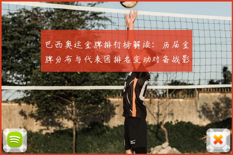 巴西奥运金牌排行榜解读:历届金牌分布与代表团排名变动对备战影响